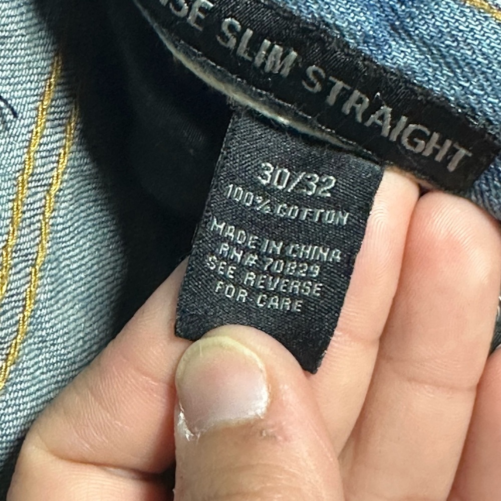 Black Brand Men's Slim Ripped Jeans - Picture 10 of 10